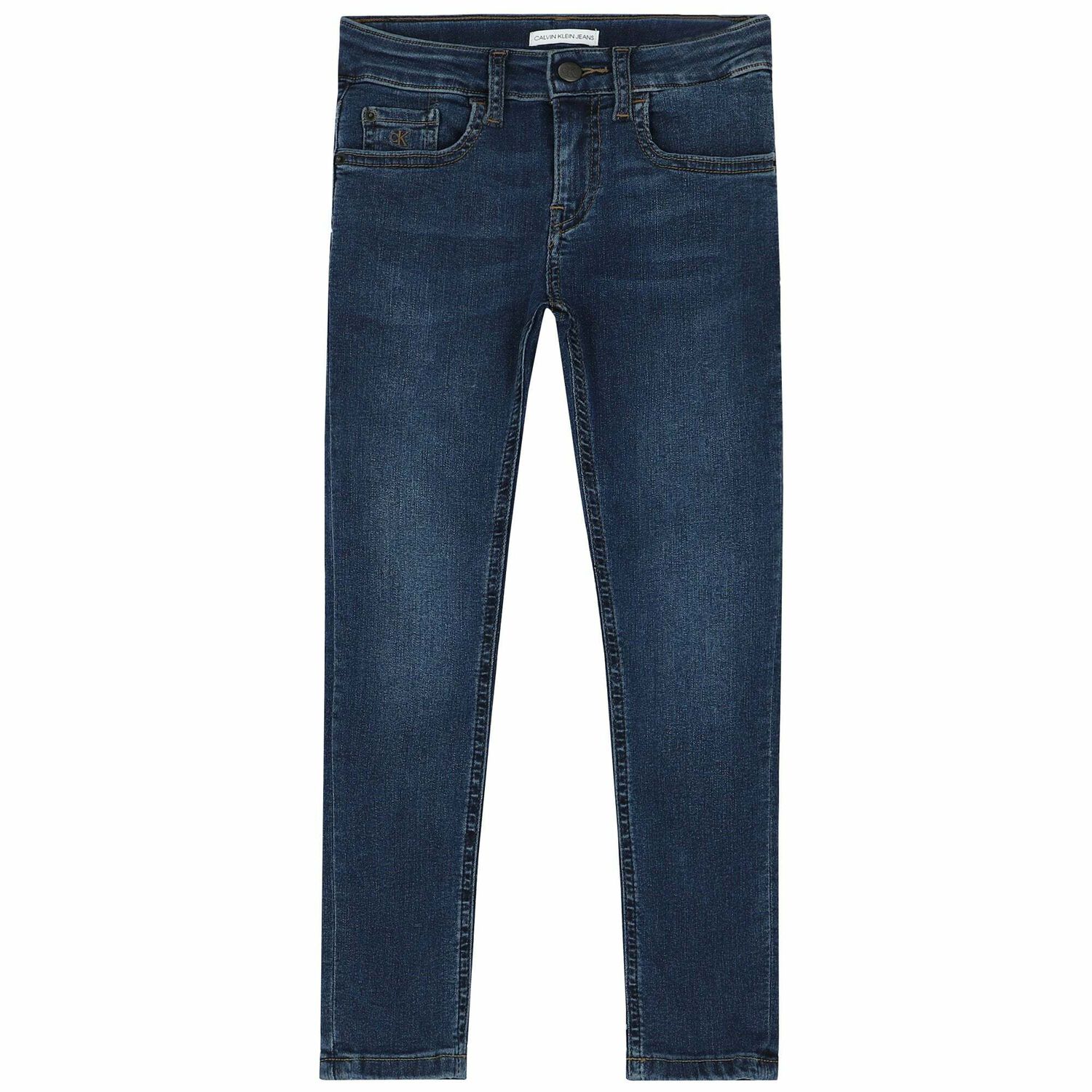 Girls Blue Denim Skinny Jeans, 1, hi-res