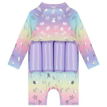 Baby Girls Purple Float Sun Suit