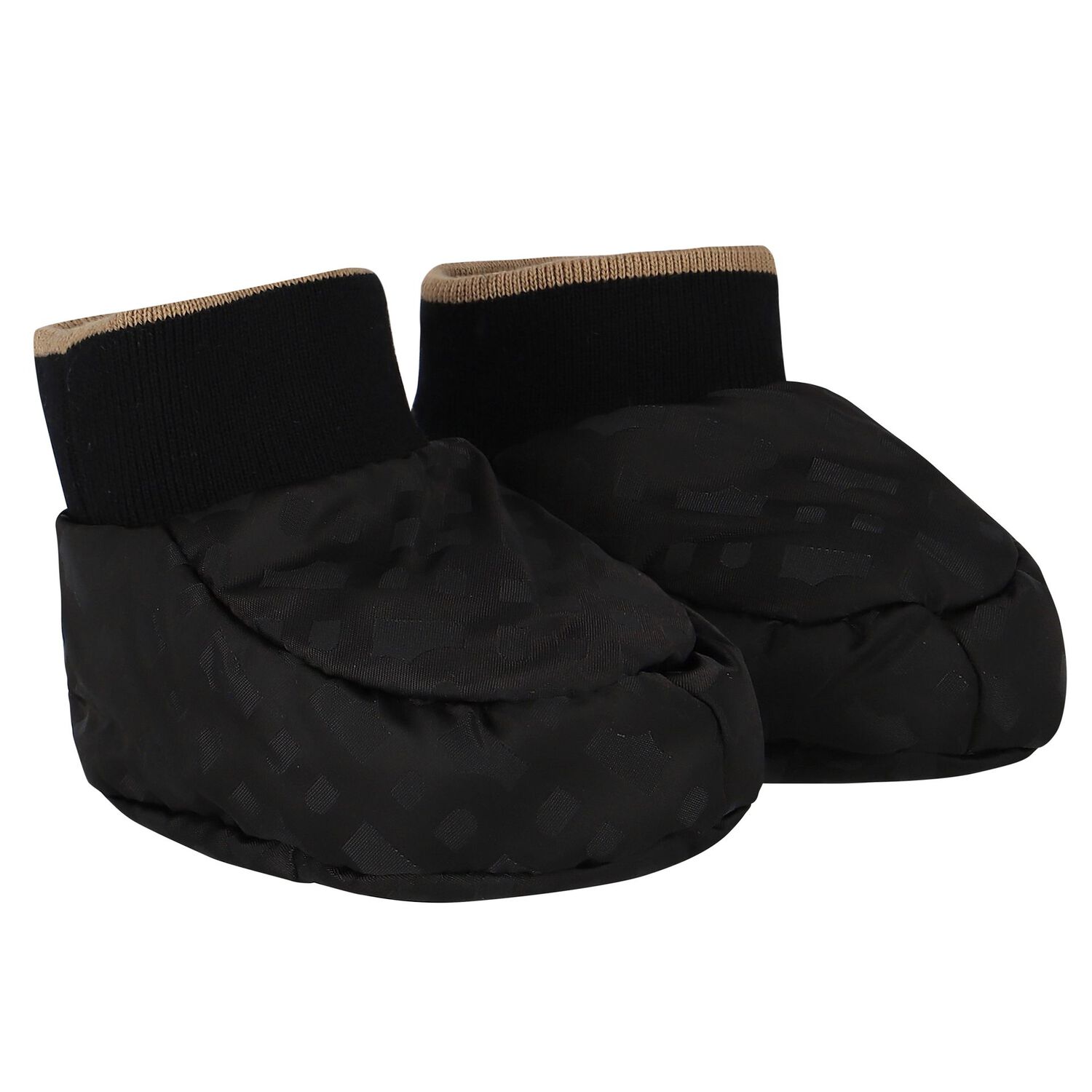 Baby Boys Black Logo Snowsuit, 1, hi-res