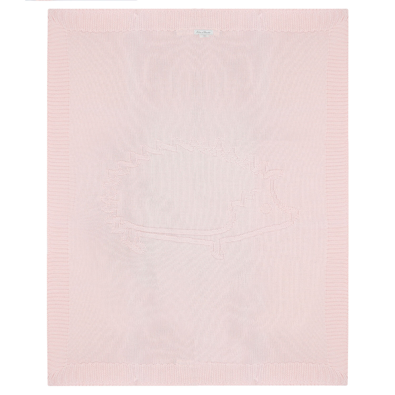 Baby Girls Pink Knitted Blanked, 1, hi-res image number null