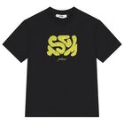 Boys Black Logo T-Shirt, 2, hi-res