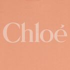 Younger Girls Orange Logo Ruffle Dress, 1, hi-res