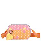 Girls Orange & Pink Hearts & Stars Bag, 1, hi-res