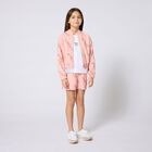 Girls Pink Logo Shorts Set, 1, hi-res