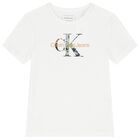 Boys White Logo T-Shirt, 1, hi-res