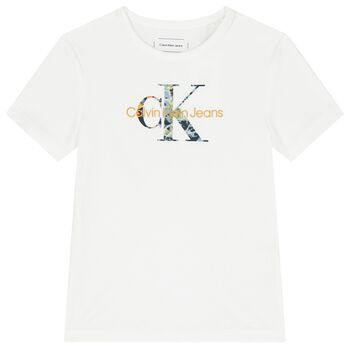Boys White Logo T-Shirt