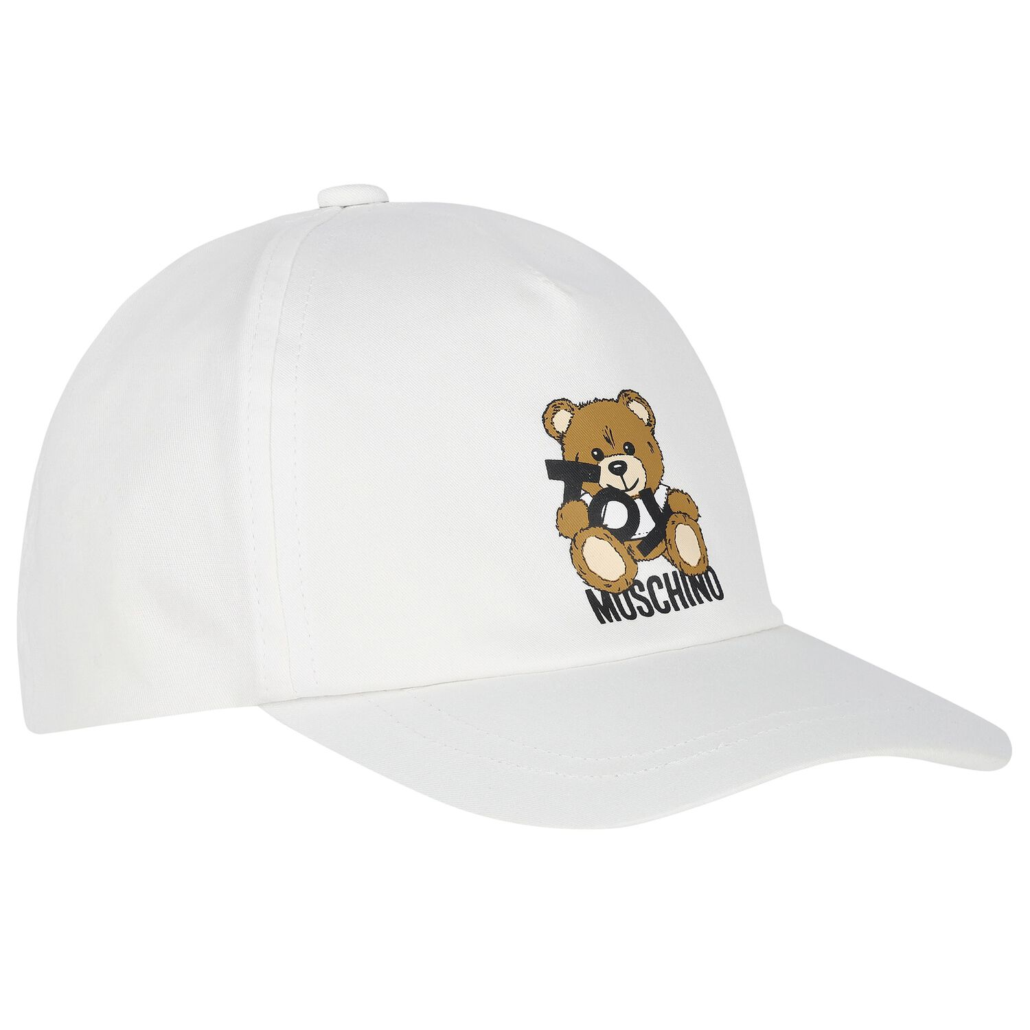 White Teddy Bear Cap, 1, hi-res