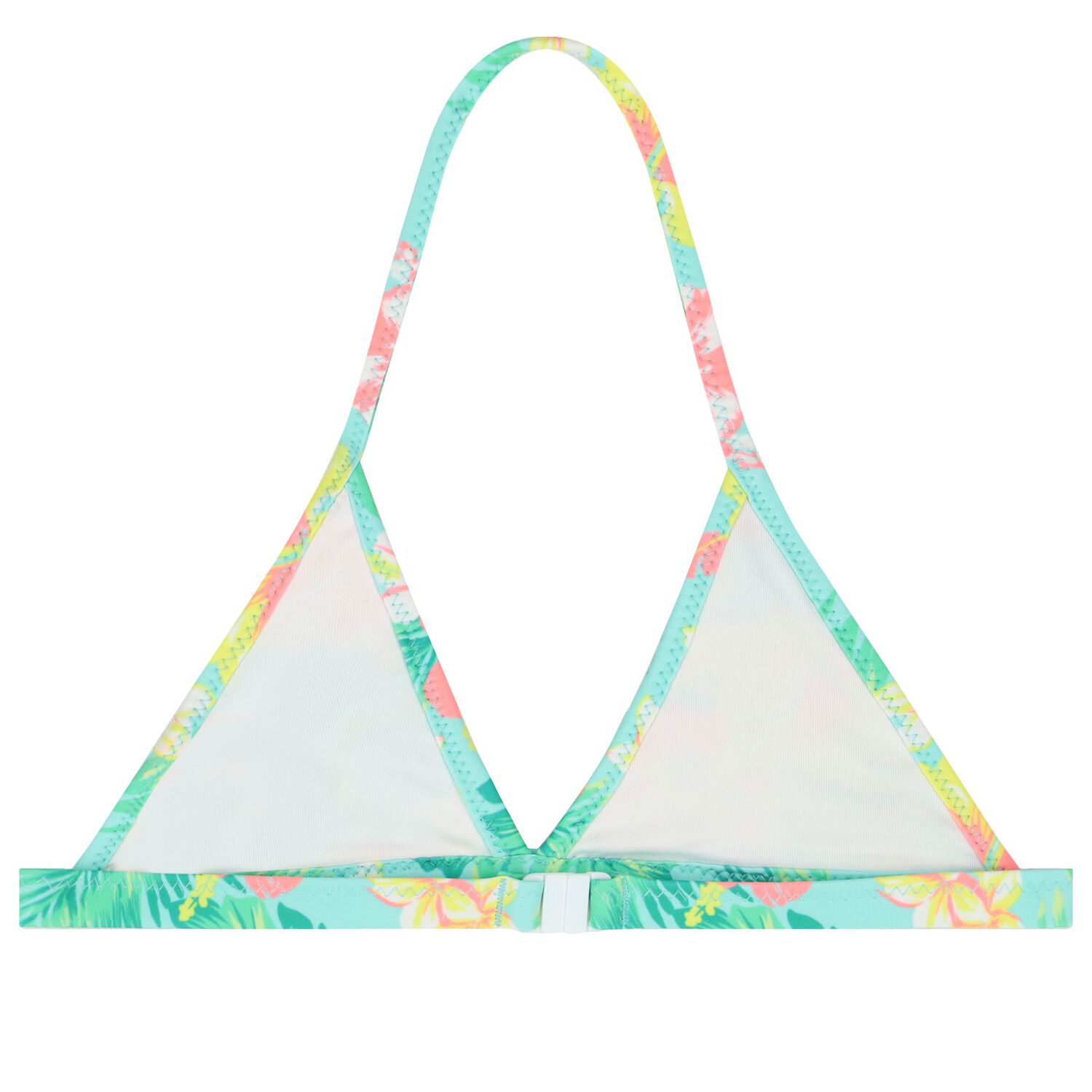 Girls Aqua & Green Floral Bikini, 1, hi-res