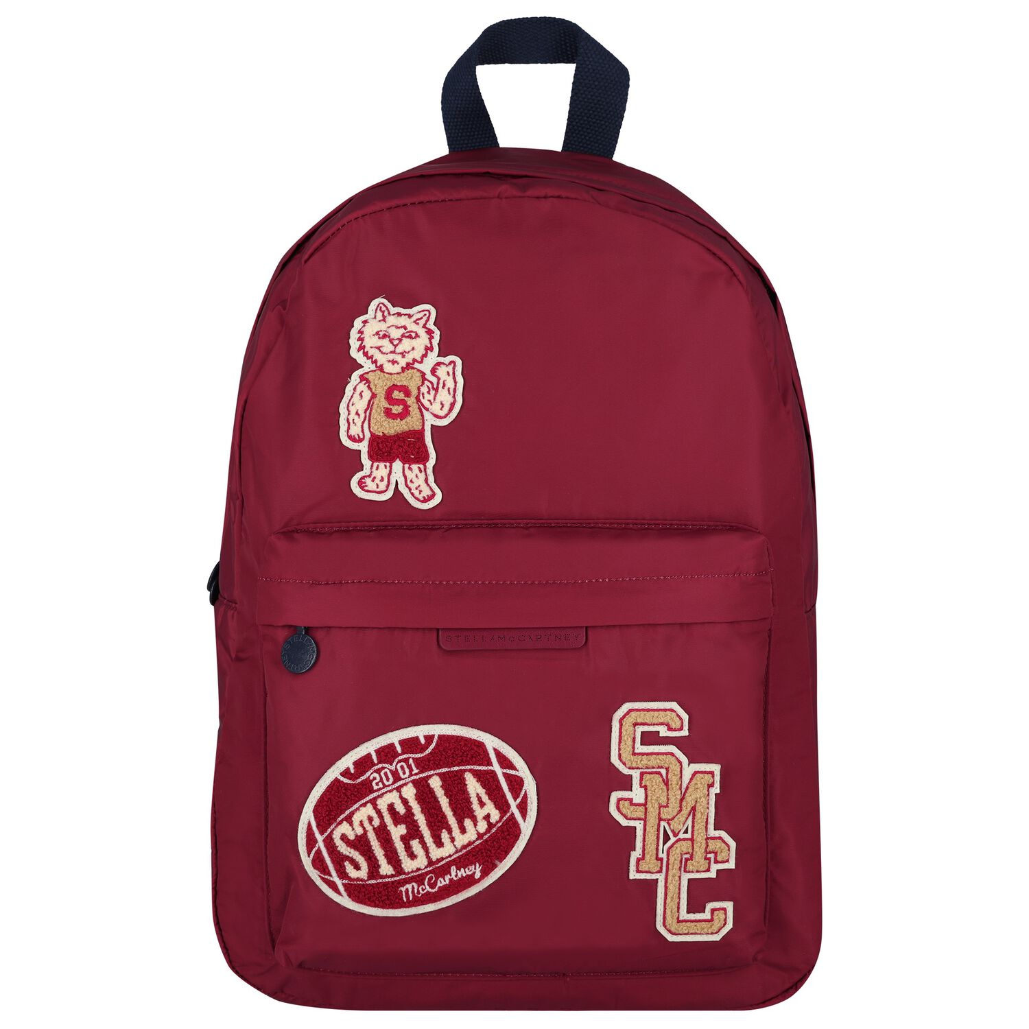 Boys Burgundy Tiger Logo Backpack ( 45cm ), 1, hi-res