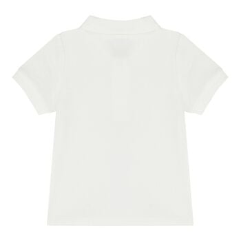 Baby Boys White Logo Polo Shirt
