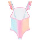 Girls Pink Gradient Swimsuit, 1, hi-res
