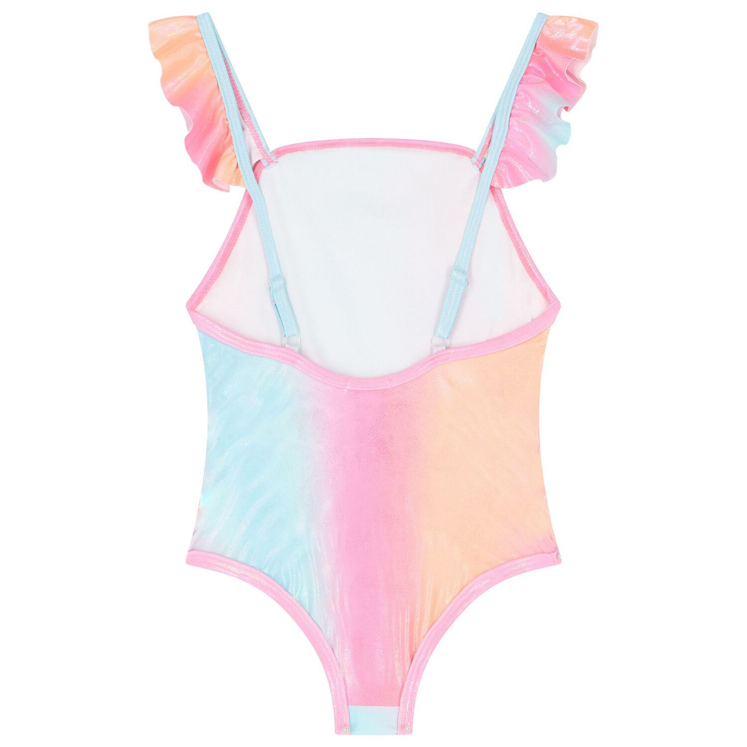 Girls Pink Gradient Swimsuit, 1, hi-res