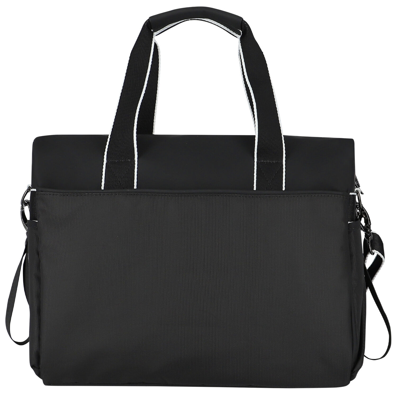 Black Logo Baby Changing Bag, 1, hi-res