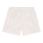 Baby White & Beige Barocco Shorts Set, 1, hi-res