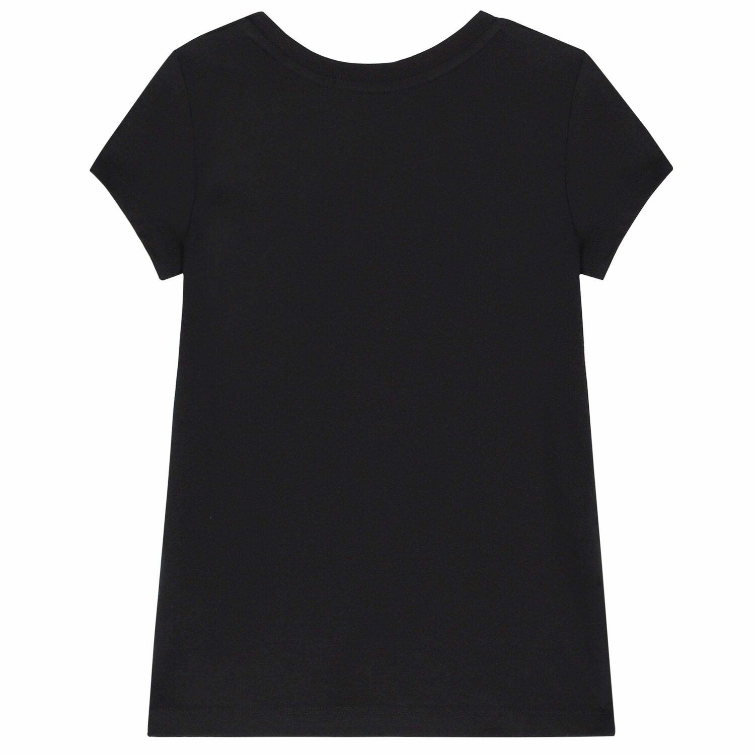 Girls Black Logo T-Shirt, 2, hi-res image number null