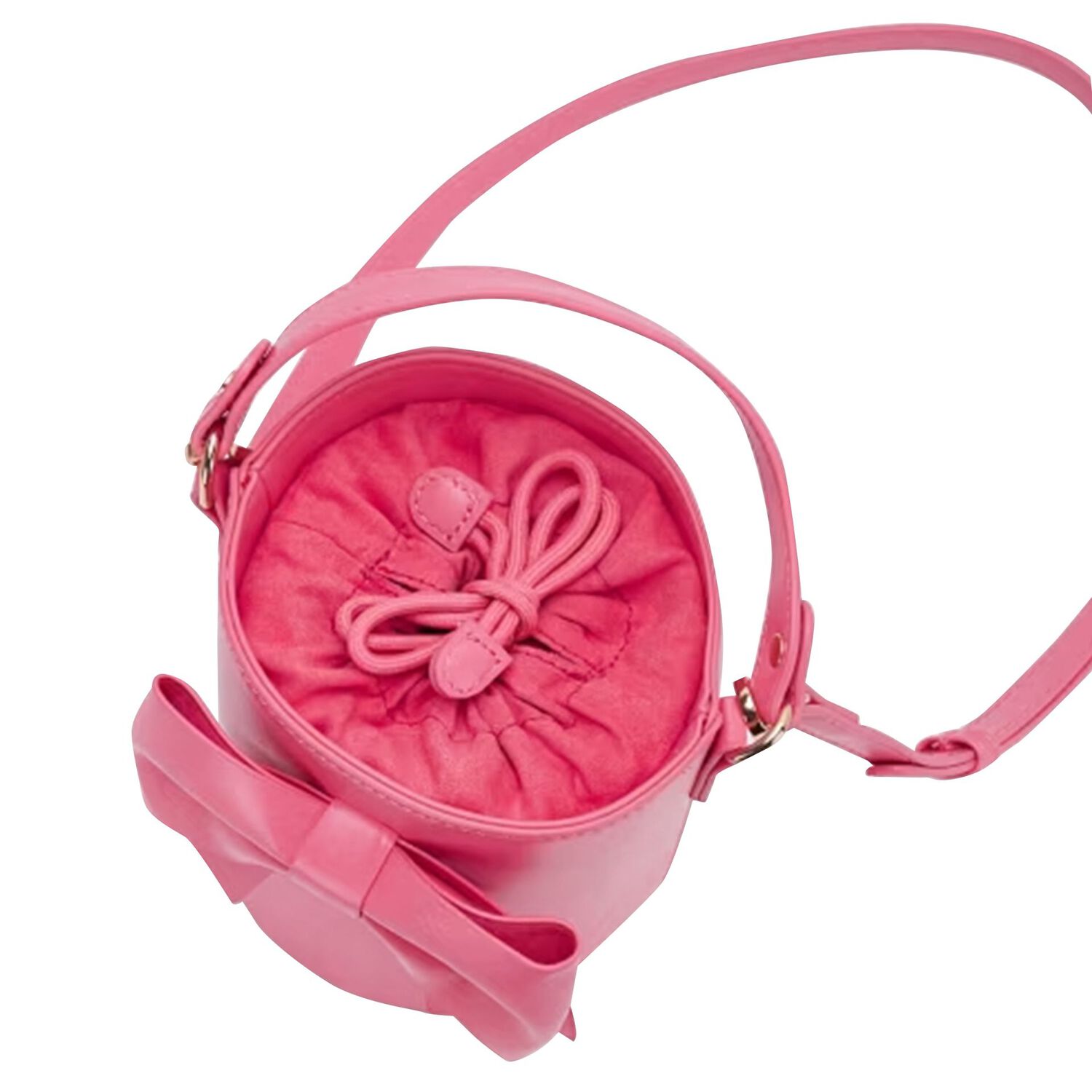 Girls Pink Bow Handbag, 3, hi-res