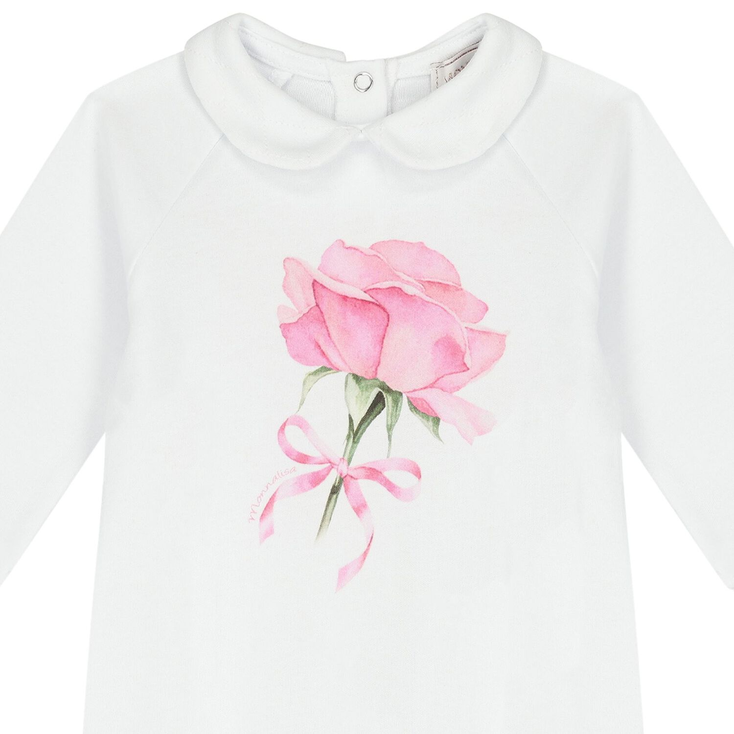 Baby Girls White & Pink Rose Babygrow Gift Set, 1, hi-res