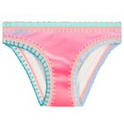 Girls Multi-Coloured Embroidered Bikini, 2, hi-res