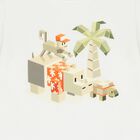 Boys White, Green & Orange Shorts Set, 1, hi-res