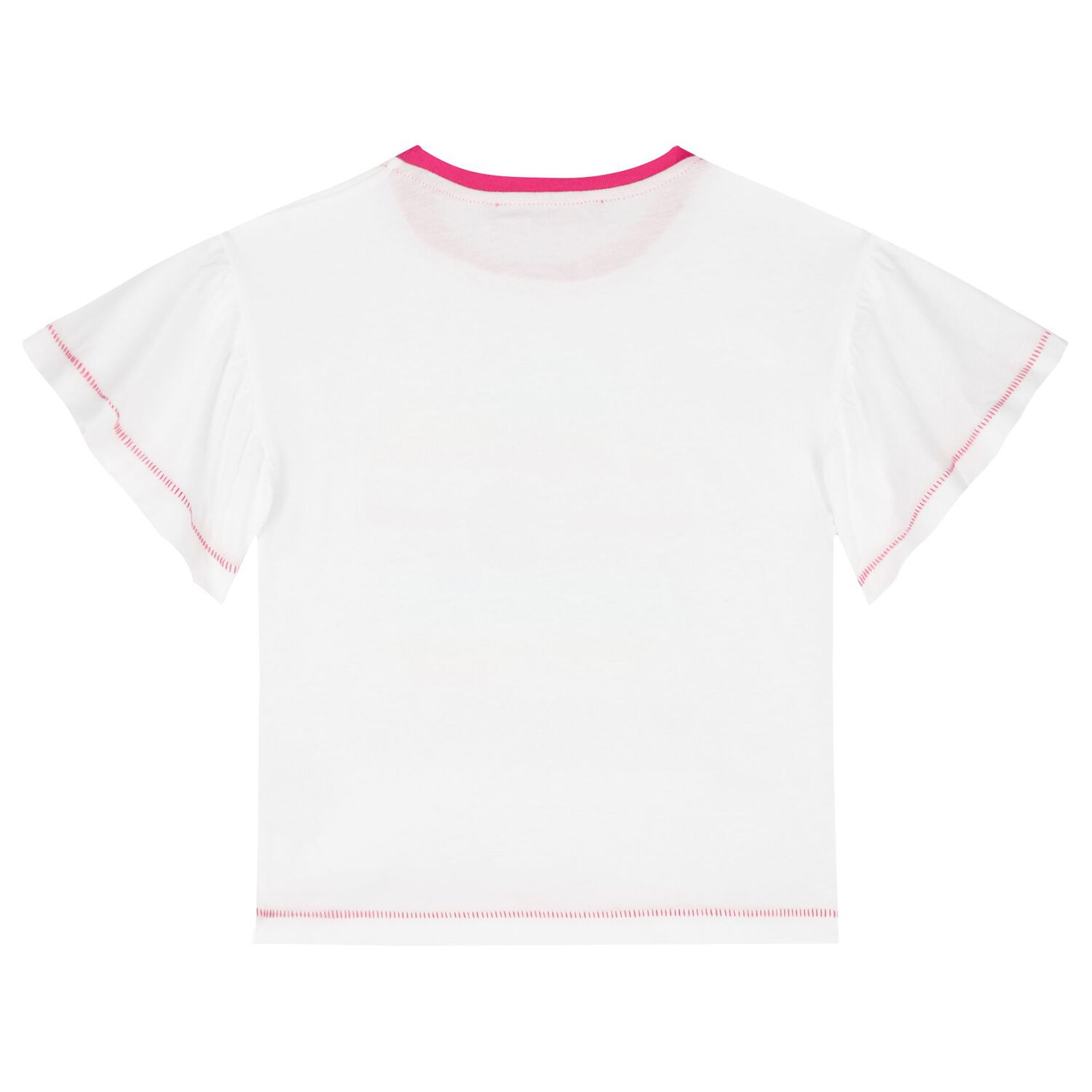 Girls White Flower T-Shirt, 1, hi-res image number null