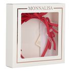 Girls Red Satin Bow Headband, 1, hi-res