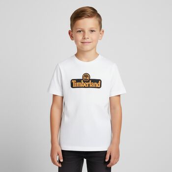 Boys White Logo T-Shirt