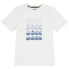 Boys White Logo T-Shirt, 1, hi-res