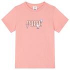 Girls Pink Hello Kitty Logo T-Shirt, 2, hi-res
