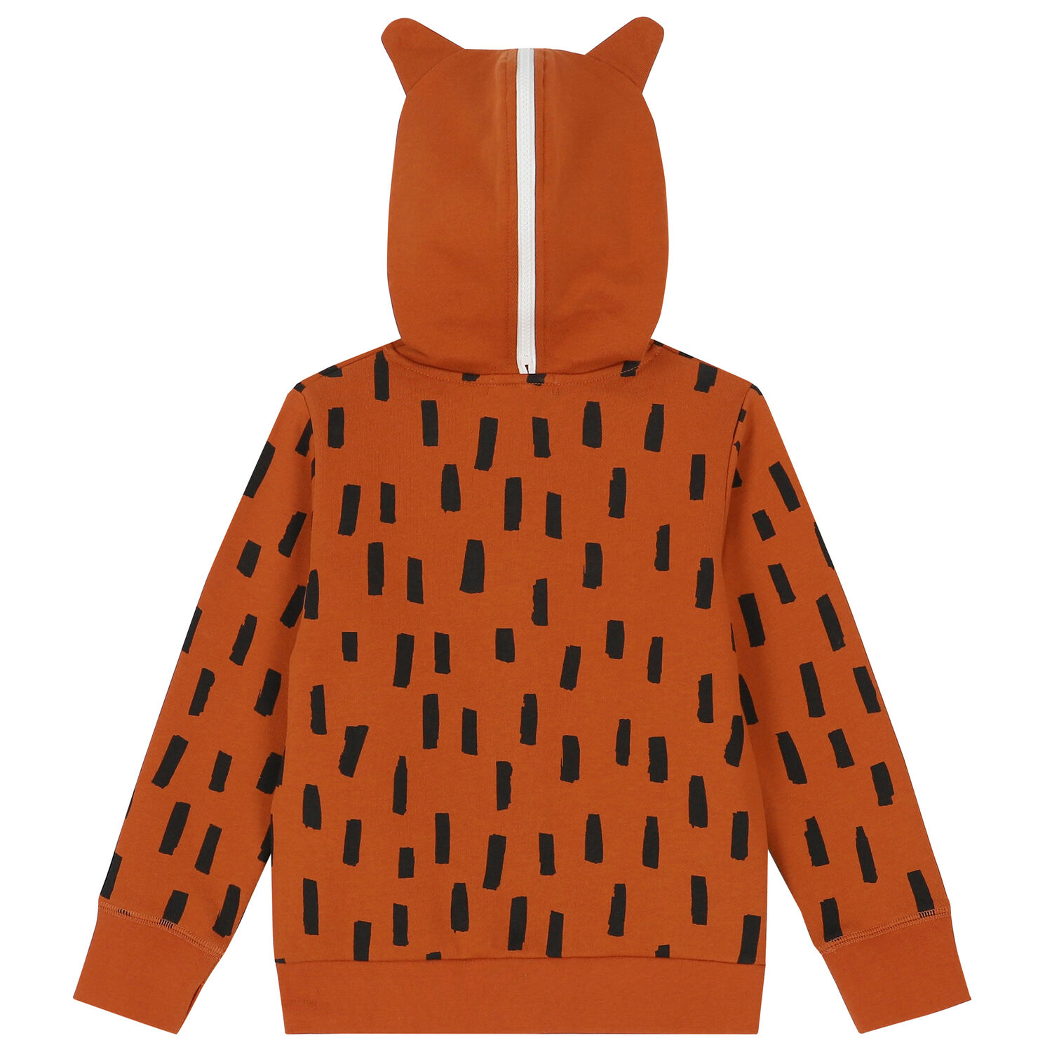 Boys Brown Fox Zip Up Top, 1, hi-res