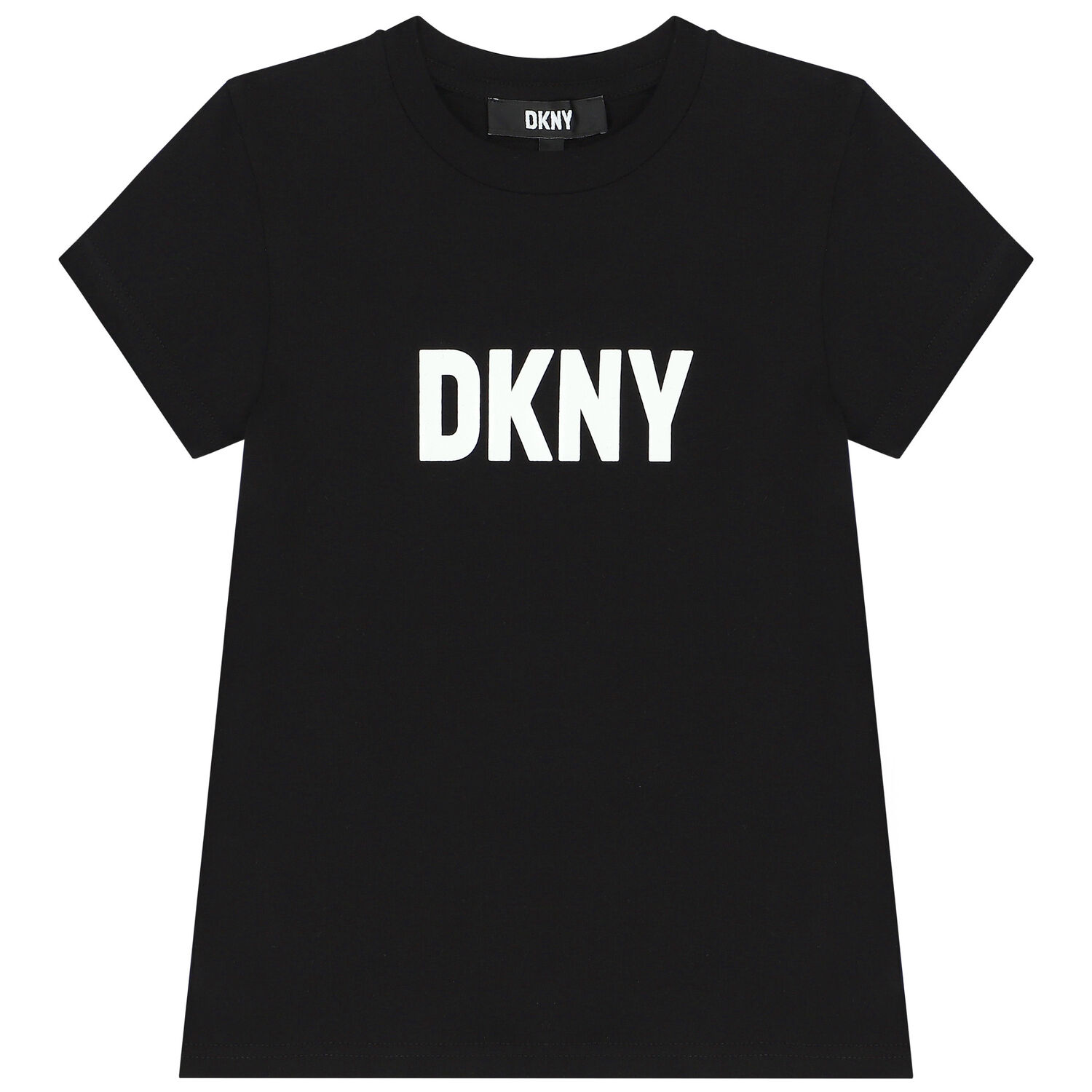 Girls Black Logo T-Shirt, 2, hi-res image number null