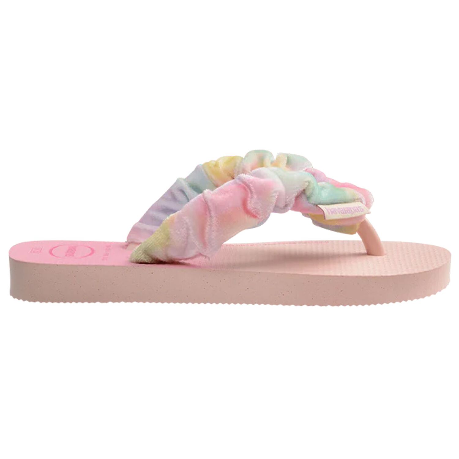 Girls Pink Logo Flip Flops, 1, hi-res