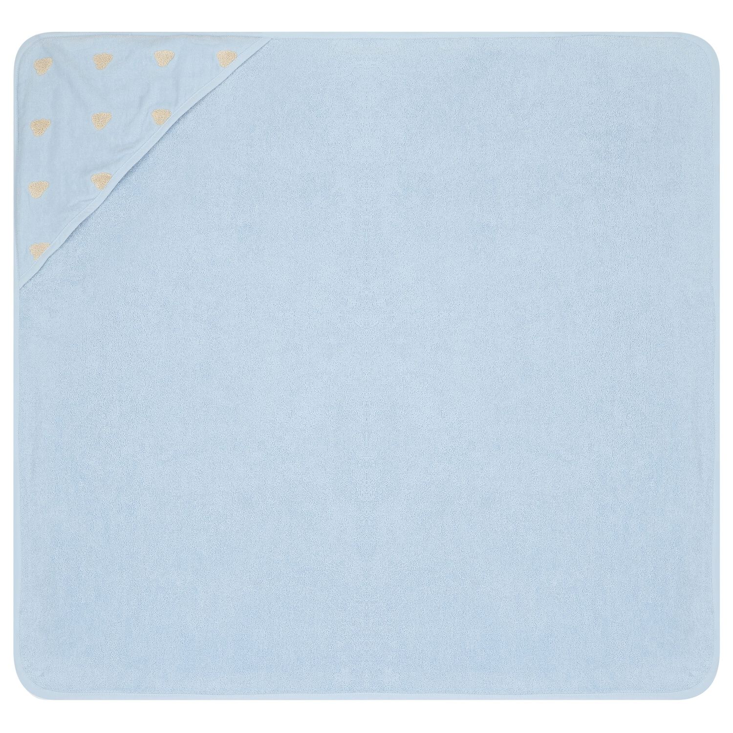 Baby Blue Spot Hooded Towel, 1, hi-res