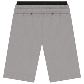 Boys Grey Logo Shorts
