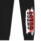 Boys Black Logo Joggers, 2, hi-res