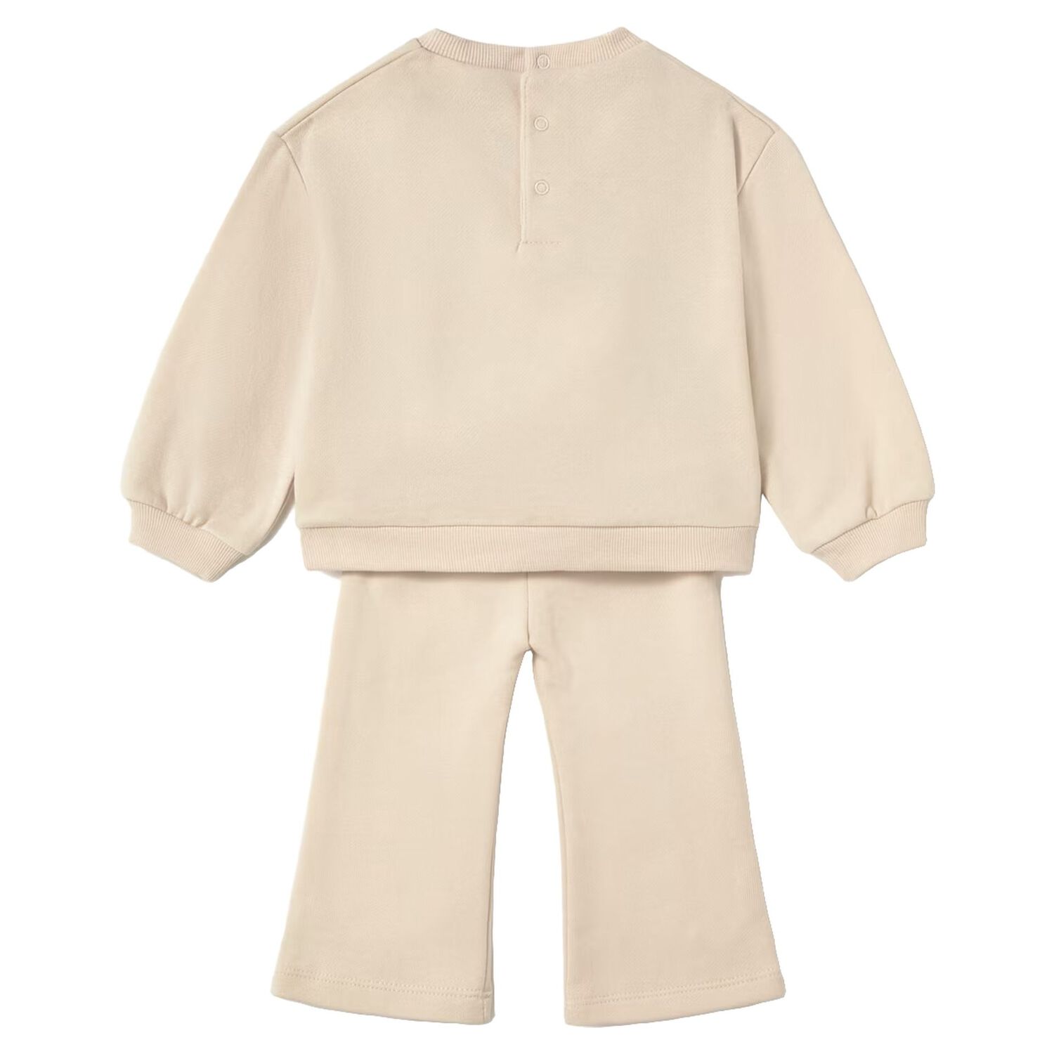 Younger Girls Beige Dog Tracksuit, 2, hi-res
