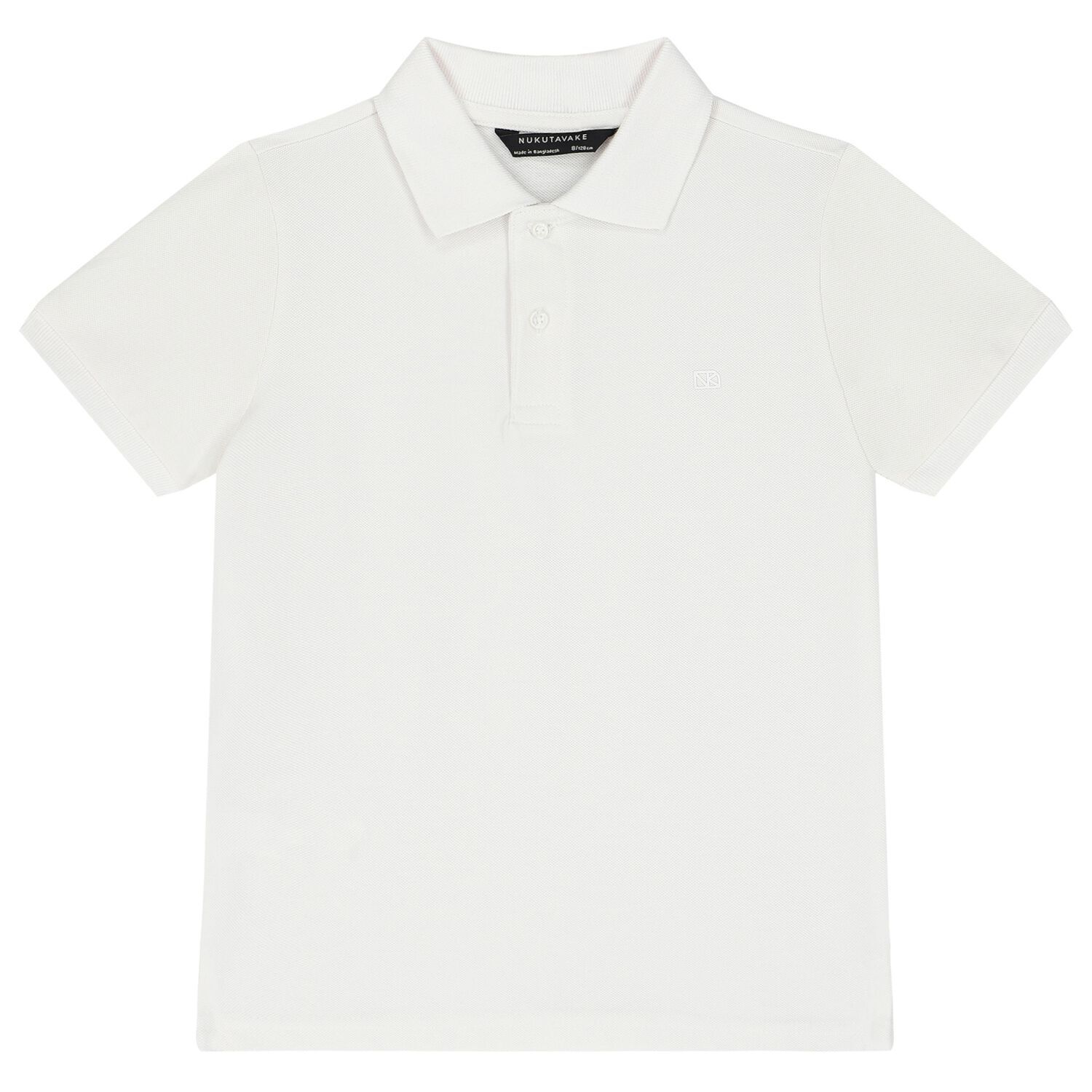 Boys White Logo Polo Shirt, 1, hi-res image number null