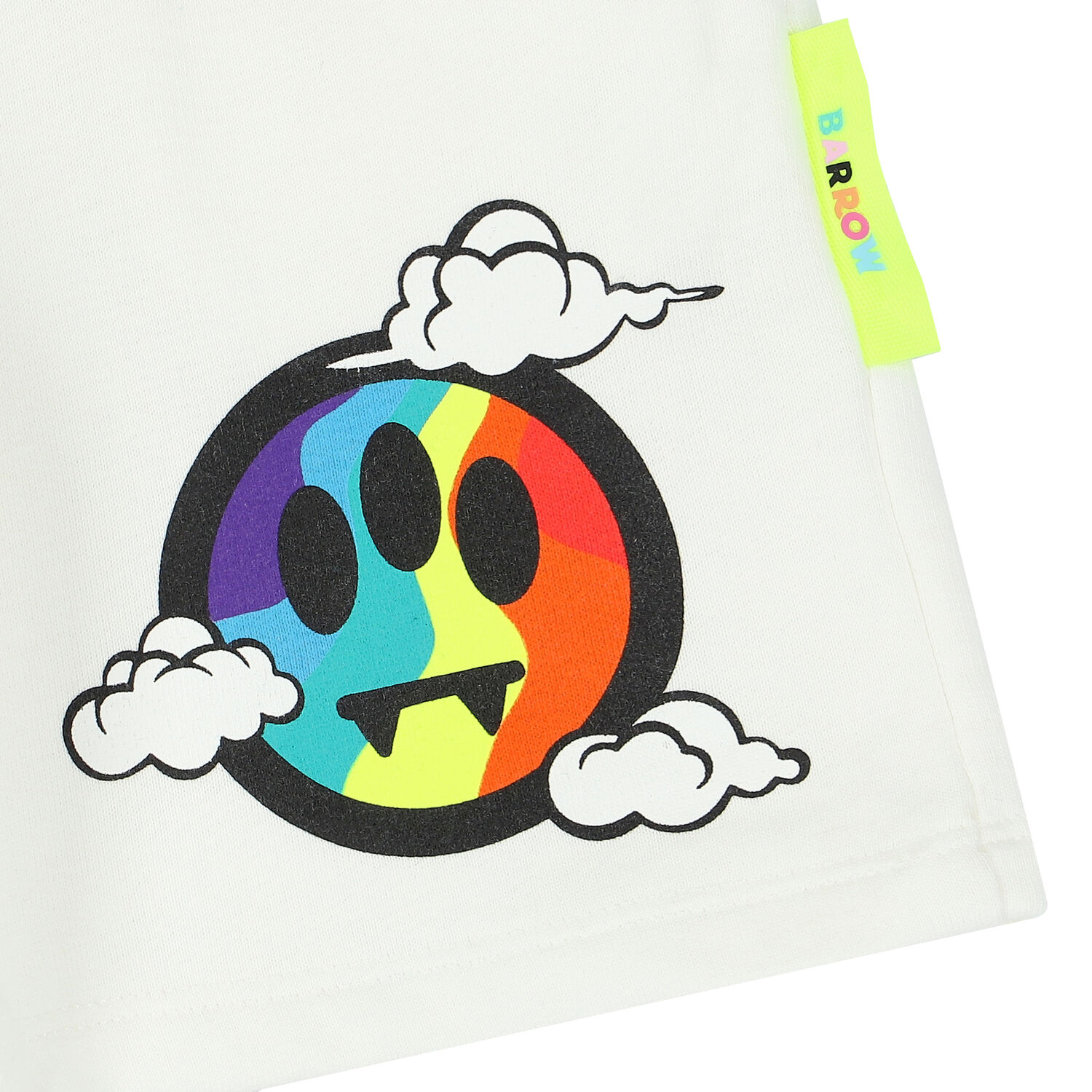 White Logo Shorts, 1, hi-res