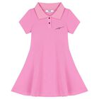 Girls Pink Logo Dress, 1, hi-res