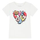 Girls White Logo T-Shirt, 1, hi-res
