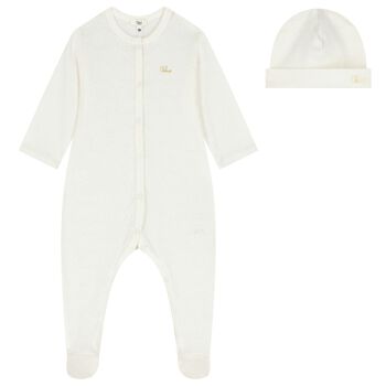 Baby Girls Ivory Babygrow Gift Set