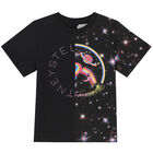 Girls Black Logo T-Shirt, 1, hi-res