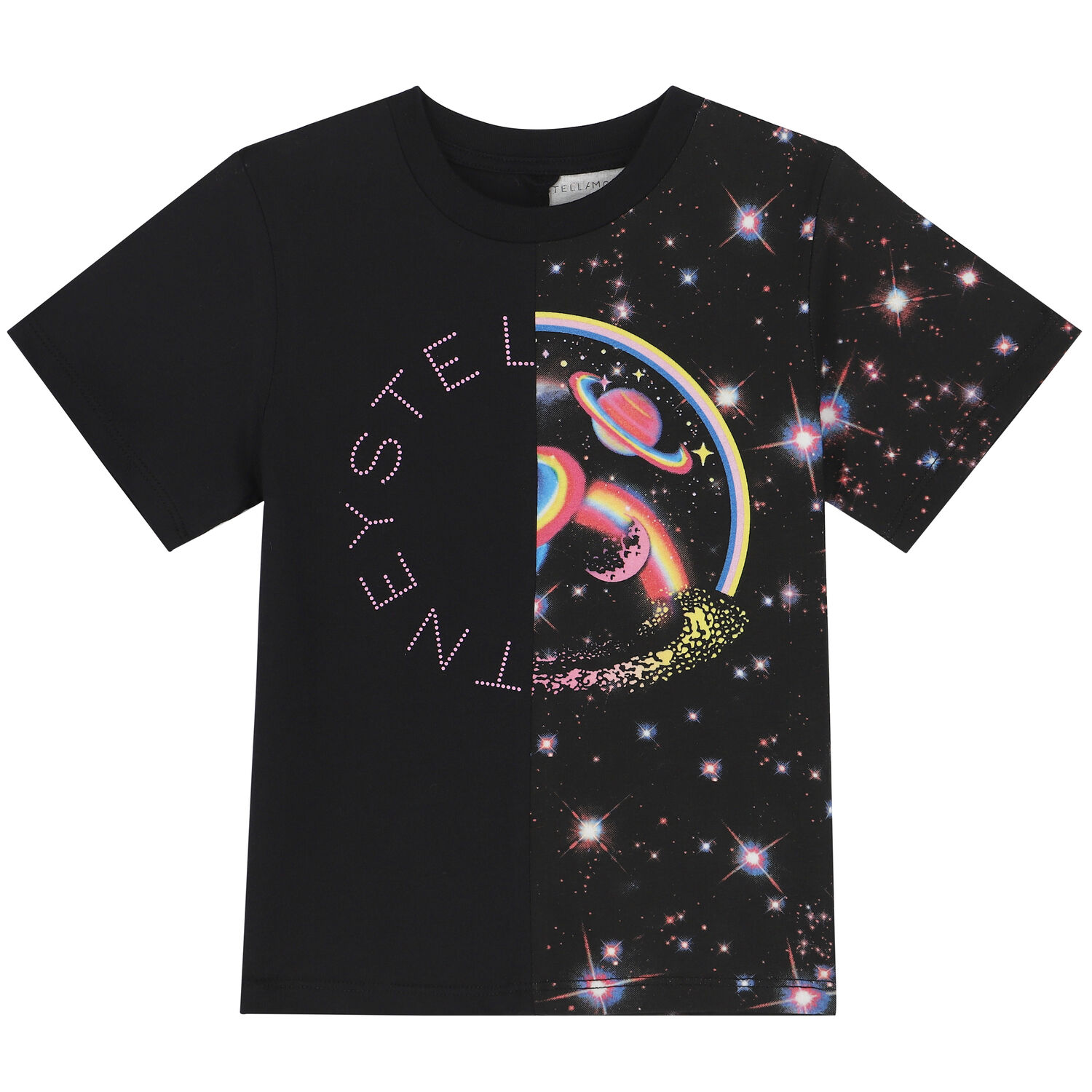 Girls Black Logo T-Shirt, 1, hi-res image number null