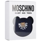 Navy Blue Teddy Bear Logo Babygrow, 2, hi-res