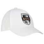 Boys White Logo Cap, 1, hi-res