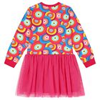 Girls Pink Tulle Dress, 1, hi-res