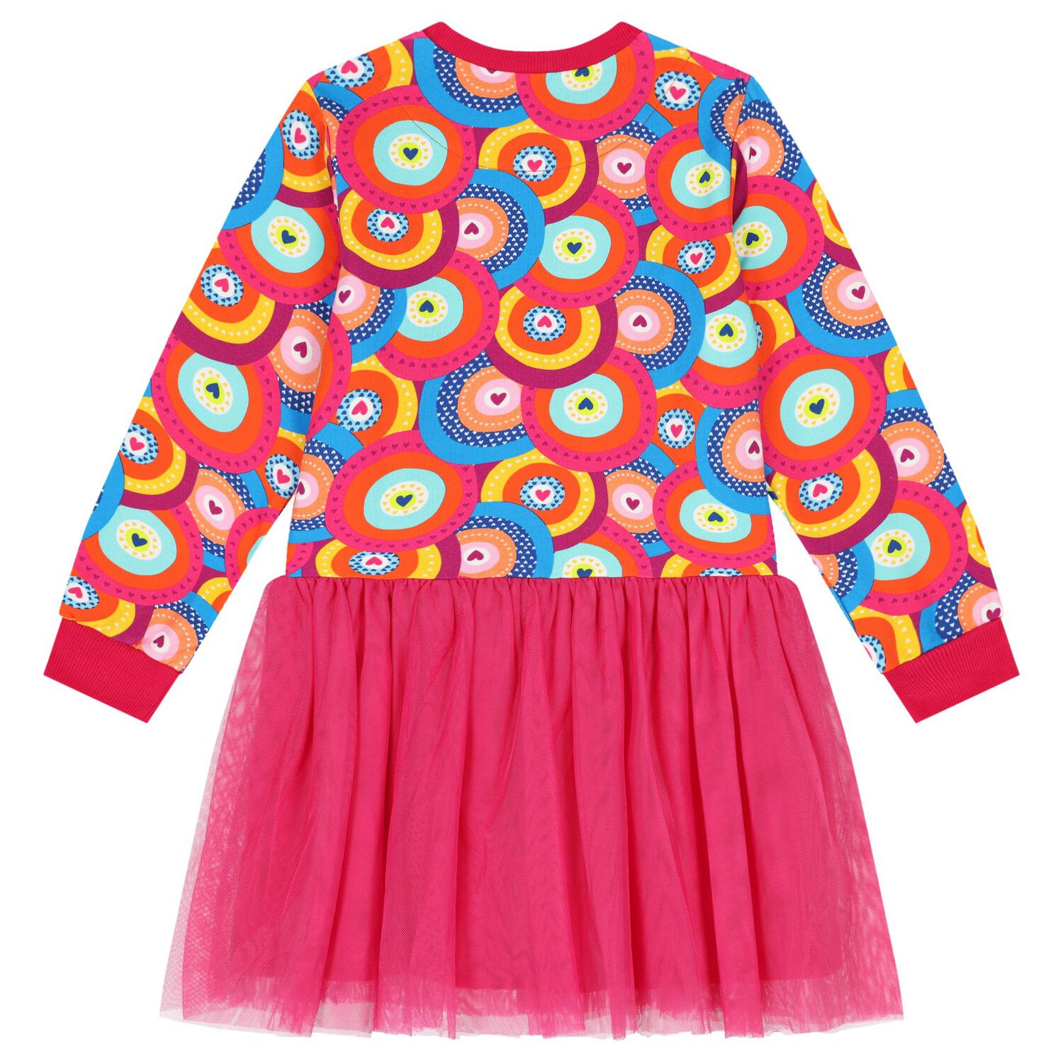 Girls Pink Tulle Dress, 1, hi-res image number null