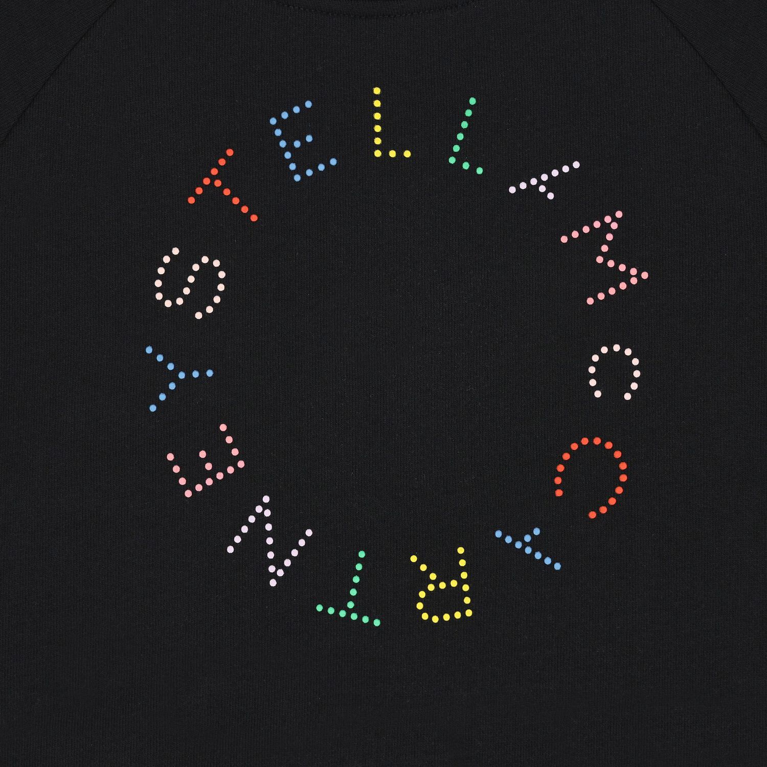 Girls Black Logo Sweatshirt, 1, hi-res