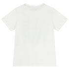 Boys White Logo T-Shirt, 1, hi-res
