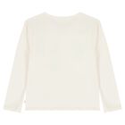 Girls Ivory Long Sleeve Top, 1, hi-res