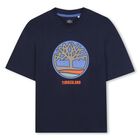 Boys Navy Blue Logo T-Shirt, 2, hi-res